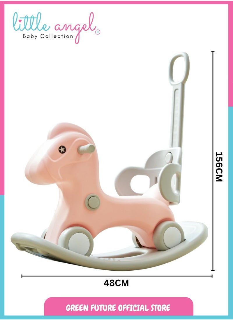 Little Angel - Kids Toys Rocking Horse Chair Ride-on - Pink