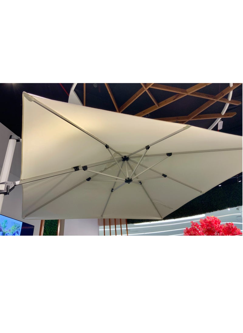 Outdoor Umbrella | Side Pole | White | Perfect For Outdoor Area | Best Quality Products