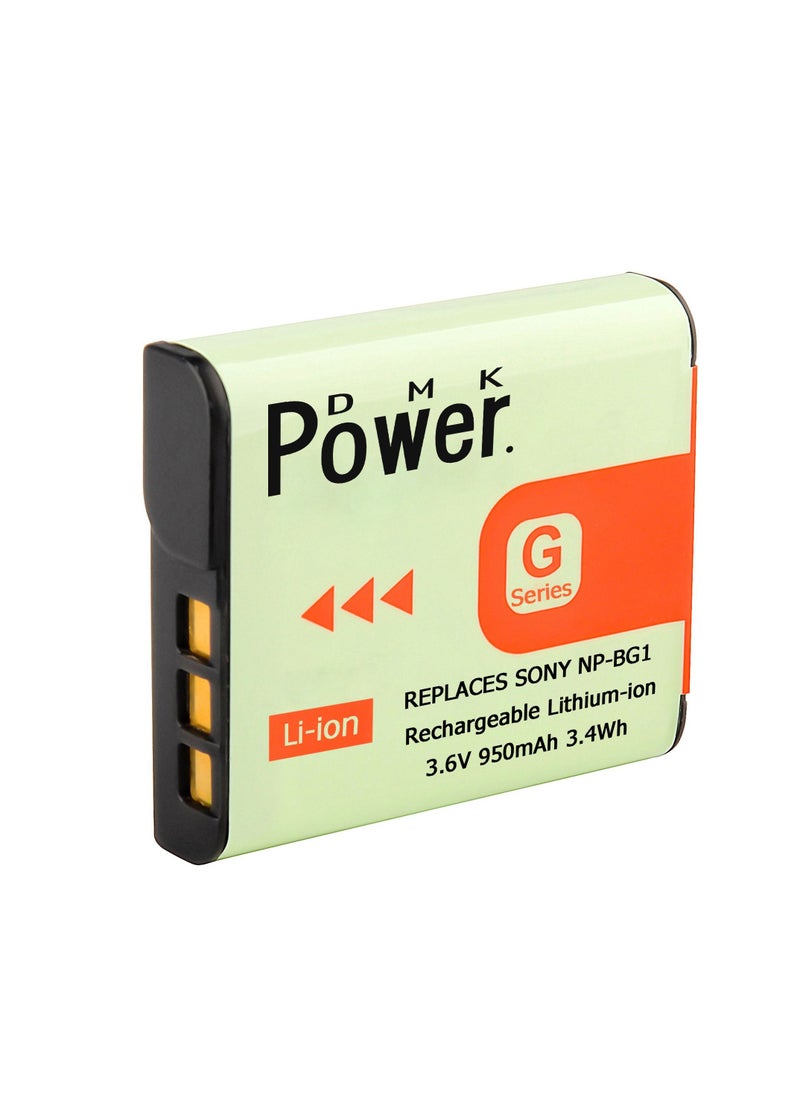 DMK Power 2PCS NP-BG1 Battery 950mAh with Quick Rapid LCD Charger Compatible with Sony DSC-H3 DSC-H7 etc,