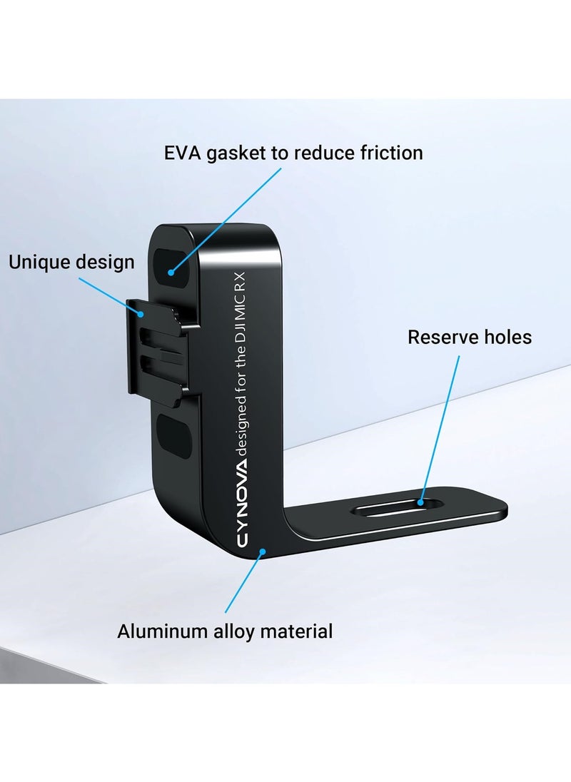 Aluminum Alloy Cold Shoe Mount Adapter for Insta360 X4/X3/X2 and DJI MIC RX Microphone, Durable and Portable Camera Bracket for Easy Installation