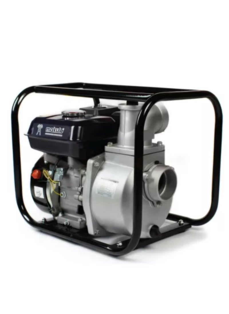 Gasoline Water Pump, 4kW/7HP 4-Stroke Engine, 2-Inch Outlet, 30m Lift, 30 m³/hour Flow Rate, Lightweight Aluminum Housing, Durable Cast Iron Pump Outlets, Portable and Efficient for Farm, WP20