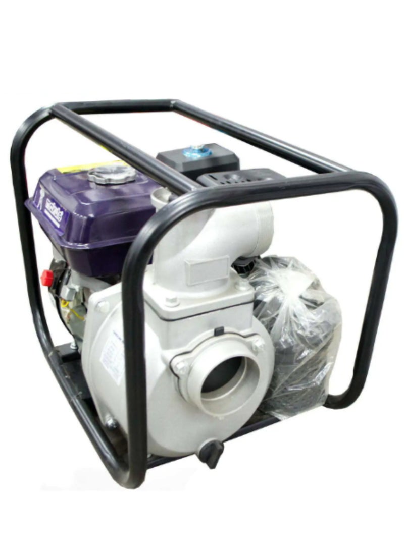 Gasoline Water Pump, 4kW/7HP 4-Stroke Engine, 2-Inch Outlet, 30m Lift, 30 m³/hour Flow Rate, Lightweight Aluminum Housing, Durable Cast Iron Pump Outlets, Portable and Efficient for Farm, WP20