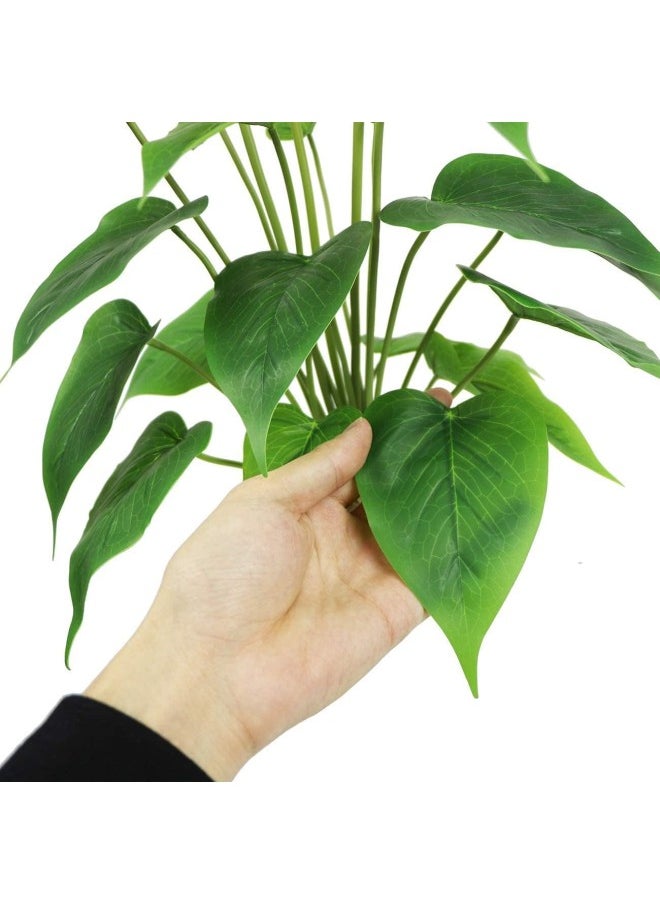 Artificial Flower 17 inches Calla Lily Silk Plant Fake Bonsai Flowers Greenery Plants for Indoor Outdoor Home Office Bedroom Table Centerpieces Party Decoration (haung)