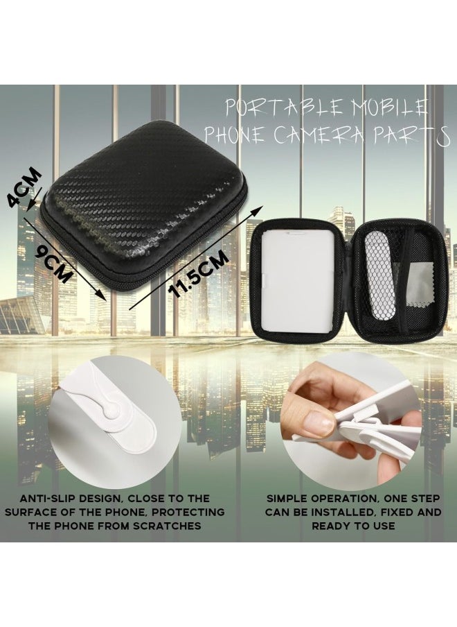 2023 New Smartphone Camera Mirror Reflection Clip Kit, Cell Phone Lens Attachments (Black&White)