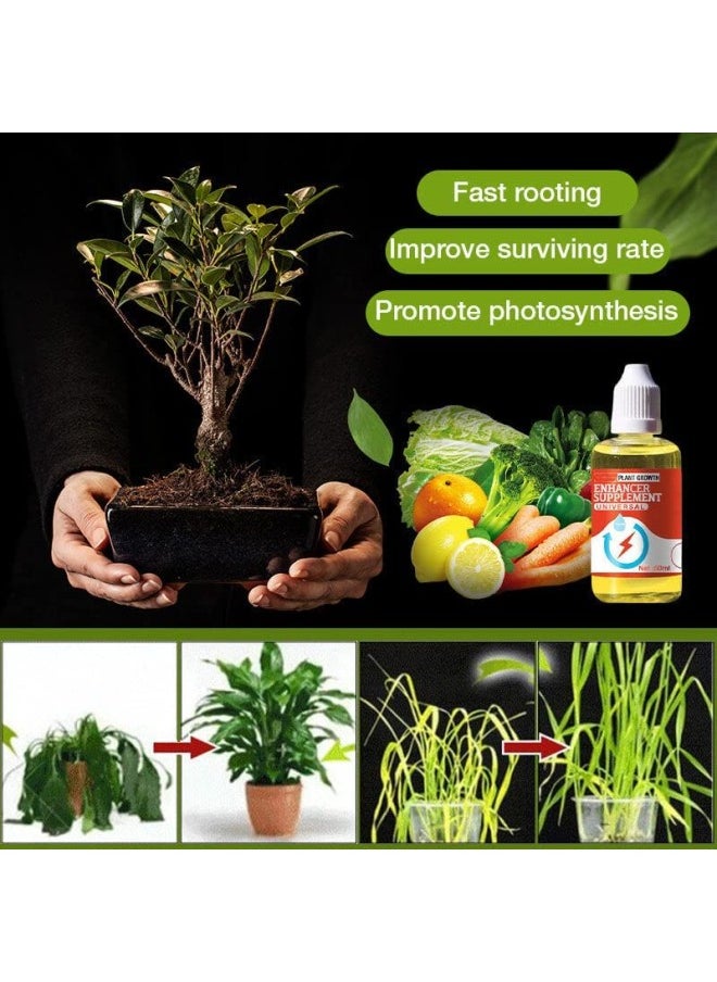 2023 New Plant Growth Enhancer Supplement, Plant Grow Enhancer Supplement, Promotes Rooting, Rescue The Disease Seedlings, Plant Growth Enhancer (3PCS)