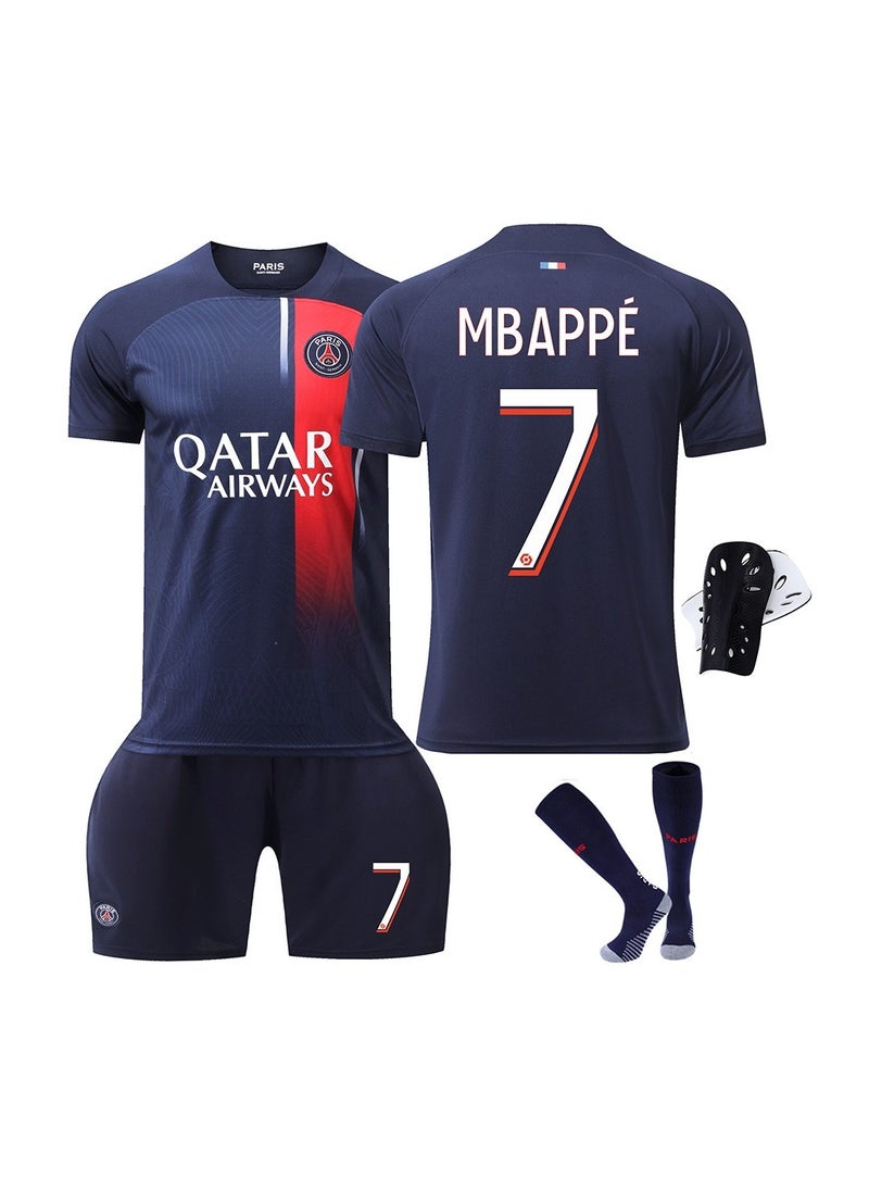 4-piece set of Paris home No.7 new football jersey