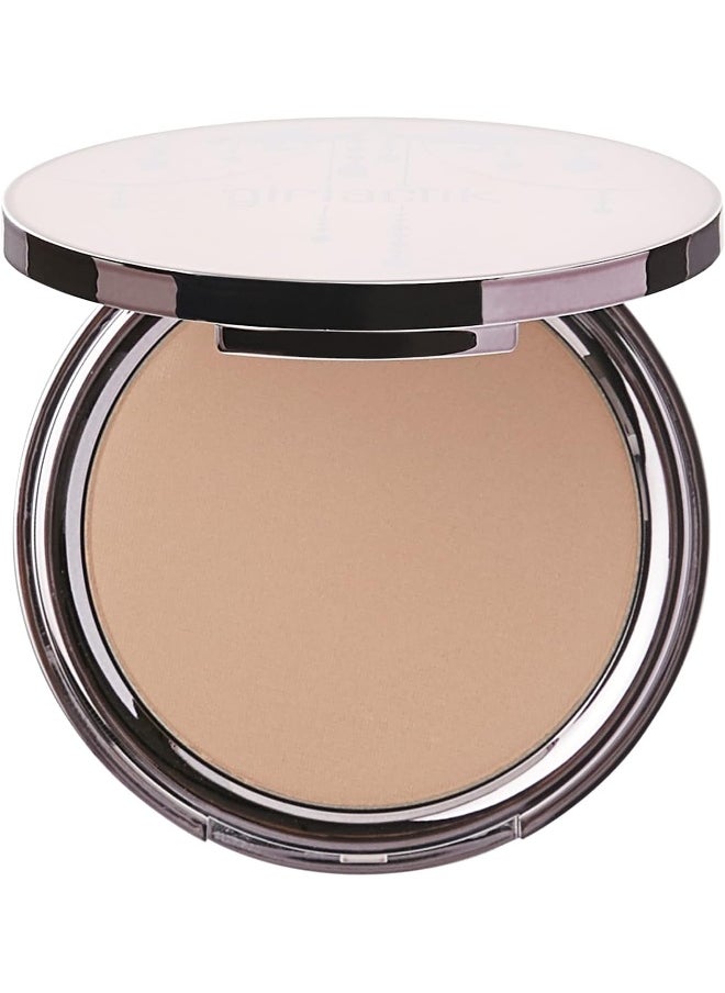 Usa. 2-In1 Compact Face Pressed Powder & Contour Bronzer. Weightless, Buildable Coverage. Velvet Finish. -Light