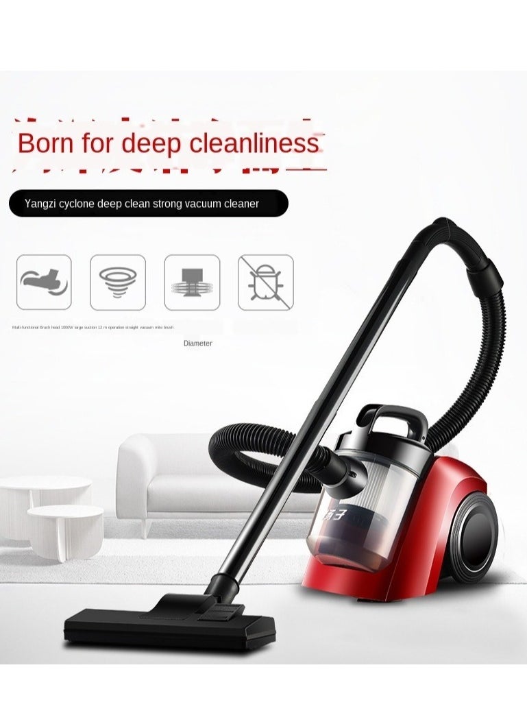 Vacuum Cleaner, 3500 W Household Large Suction Small Mini Powerful Handheld High Power Silent Carpet Cleaner, Red