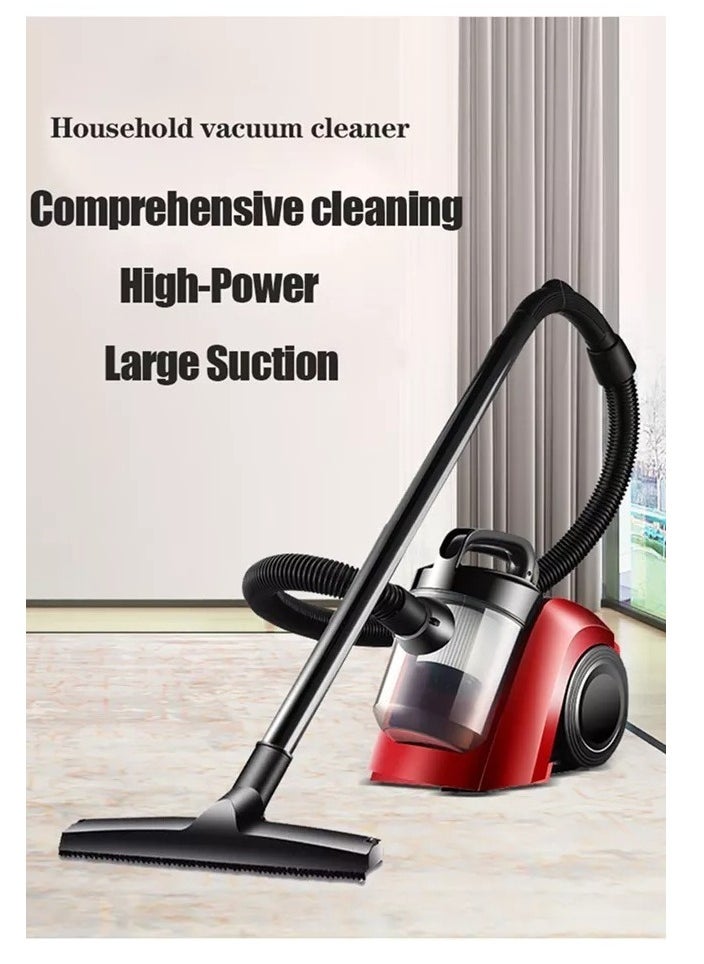 Vacuum Cleaner, 3500 W Household Large Suction Small Mini Powerful Handheld High Power Silent Carpet Cleaner, Red