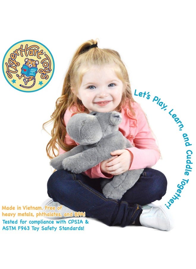 Huck The Hippo - 12 Inch Stuffed Animal Plush - By Tigerhart Toys