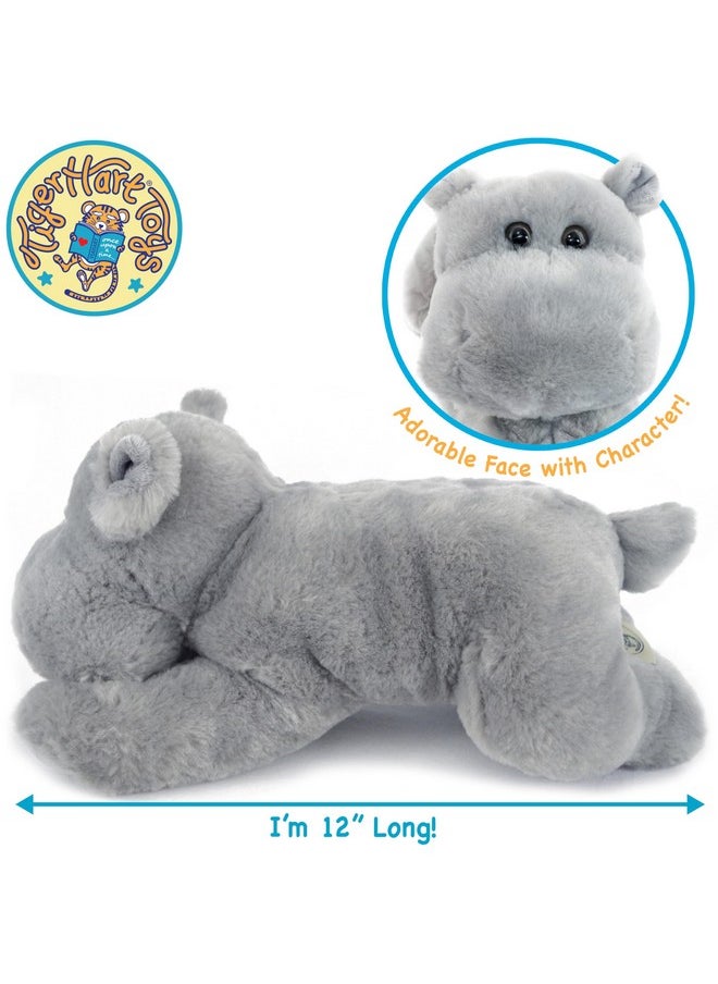 Huck The Hippo - 12 Inch Stuffed Animal Plush - By Tigerhart Toys