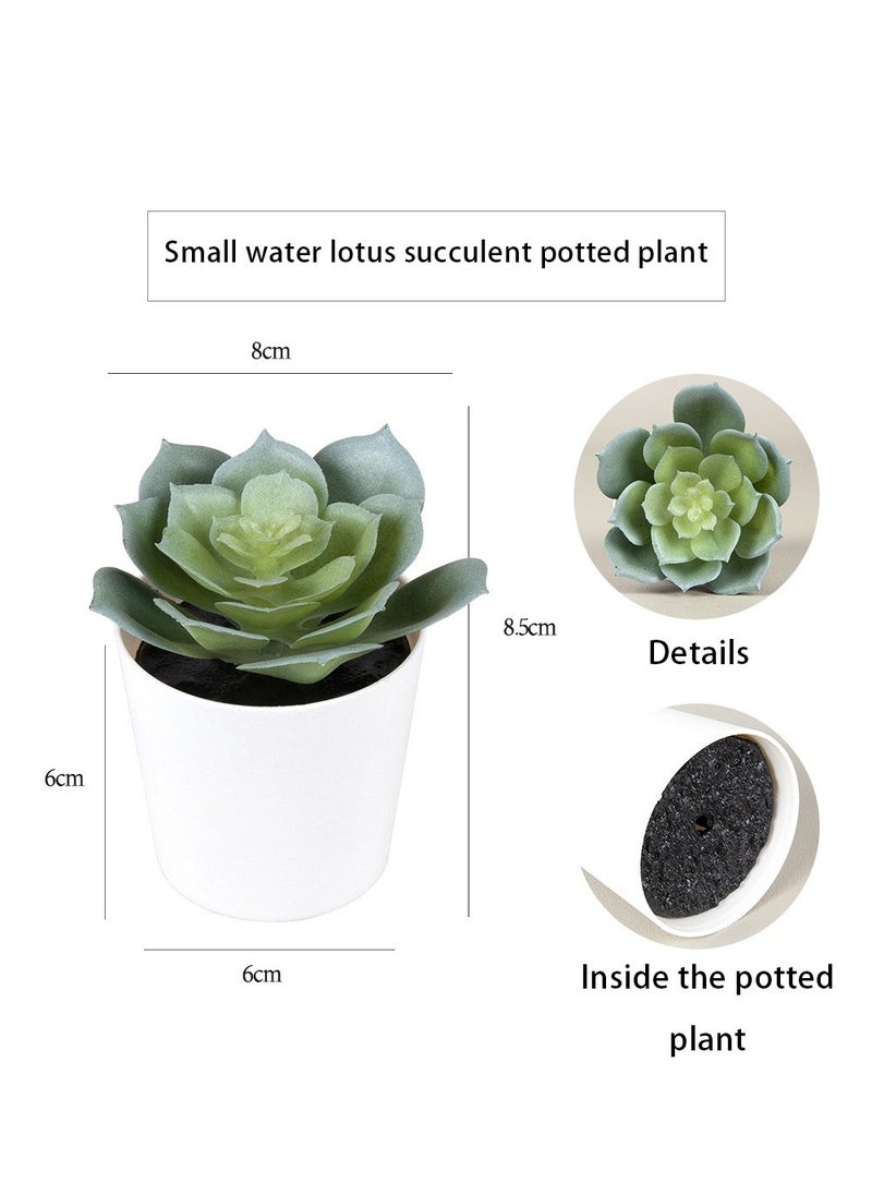 6Pcs Artificial Succulents, Fake Succulents Decoration, Imitation Succulents, Suitable for Home and Office, Imitation Succulents, Artificial Potted Plants