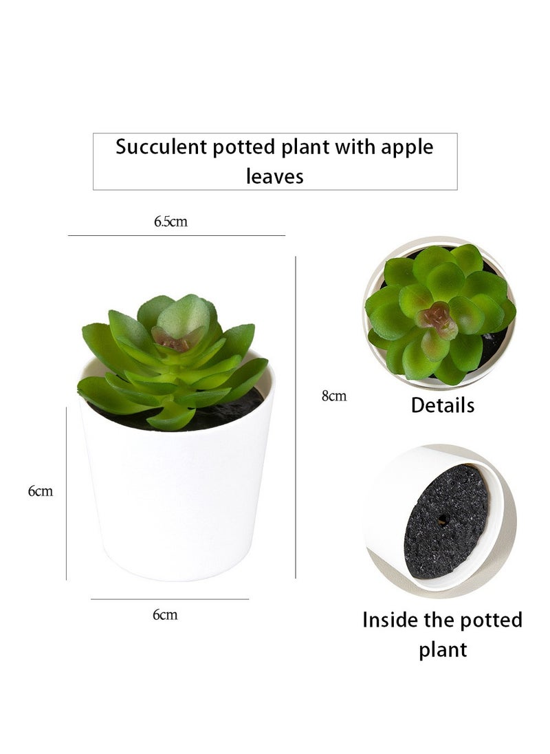 6Pcs Artificial Succulents, Fake Succulents Decoration, Imitation Succulents, Suitable for Home and Office, Imitation Succulents, Artificial Potted Plants
