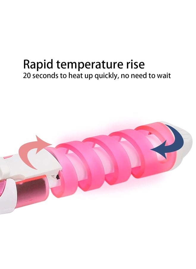 Hair Waver,Electric Hair Curling Wand Spiral Hair Curler Hair Crimper Curling Iron Hairstyling Tool Home Curling Iron 110\u2011240V Professional Portable Hair Salon Spiral Curl Ceramic(US)