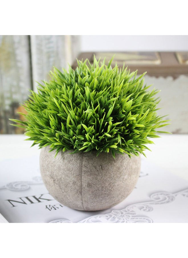 Artificial Plant With Pot, Assorted Grey And Green