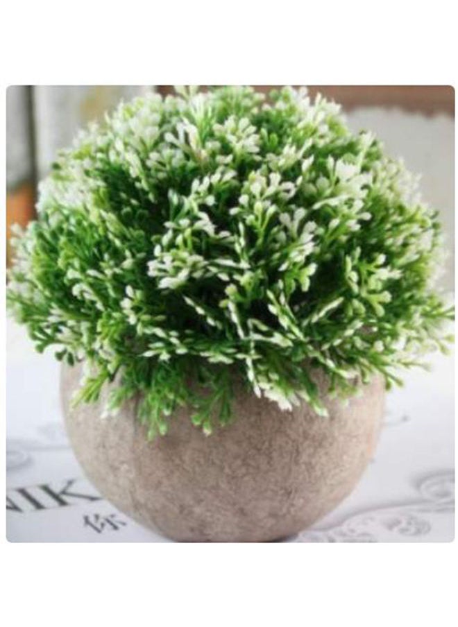 Artificial Plant With Pot, Assorted Grey And Green