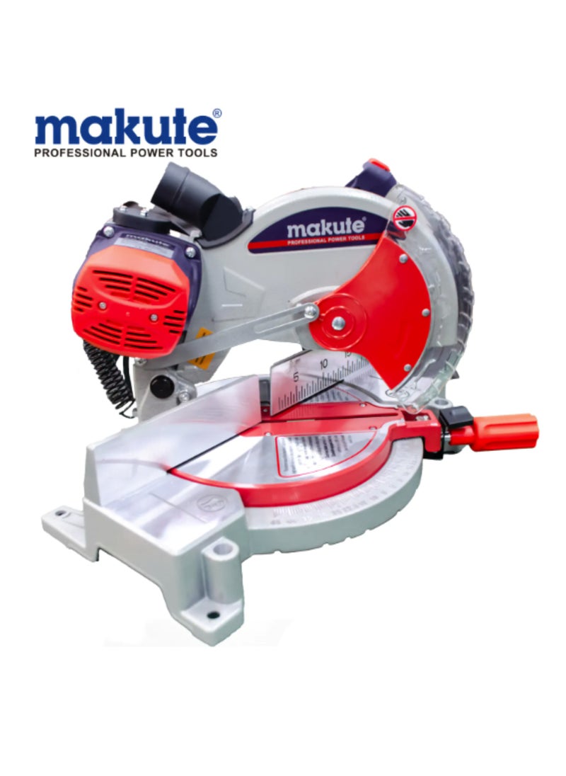 255mm Miter Saw  with 1800W Adjustable Cutting Angles 6000RPM Dual Bevel Lock Bevel Adjustment for cutting both wood and metal and for More MS005