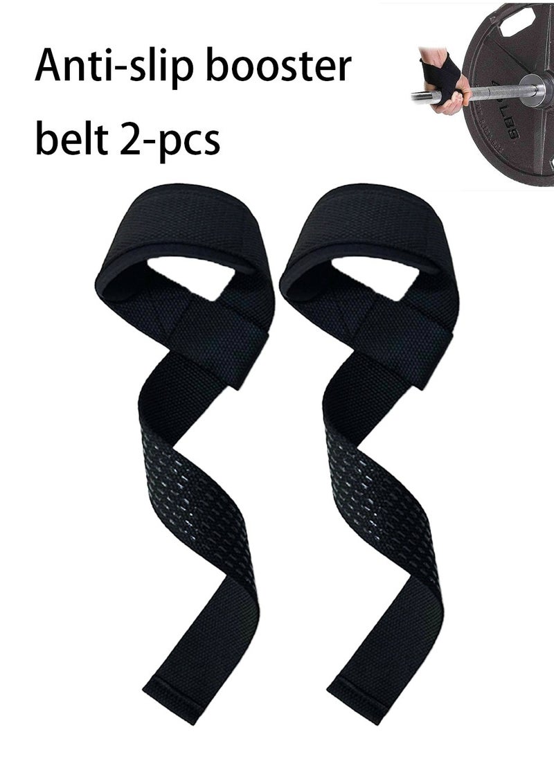 Anti-Slip Weightlifting Straps, Gym Support Wrist Straps, Heavy Duty Powerlifting Straps, 2 Pcs