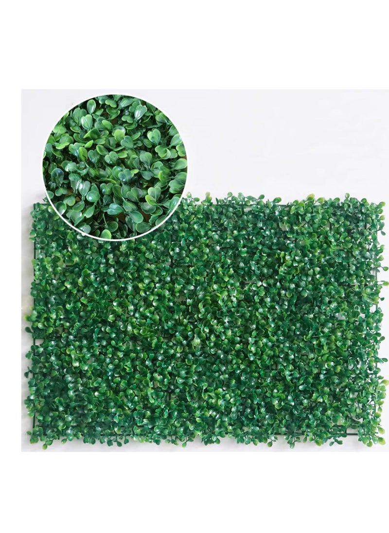 FFD 5pcs Artificial Eucalyptus Leaf Wall Panels, UV-Protected Faux Hedges for Garden & Privacy Decor Wholesale Decorative Grass Tiles