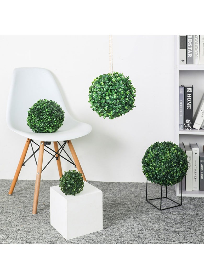 Artificial Topiary Ball Indoor Outdoor Fake Boxwood Plant Decorative Balls 35x35cm Green