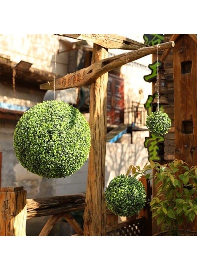 Artificial Topiary Ball Artificial Grass Green Ball Garden Decoration Item Fake Plant Bolls Grass Dome Ball Boxwood Plant Decorative Balls For Home Garden