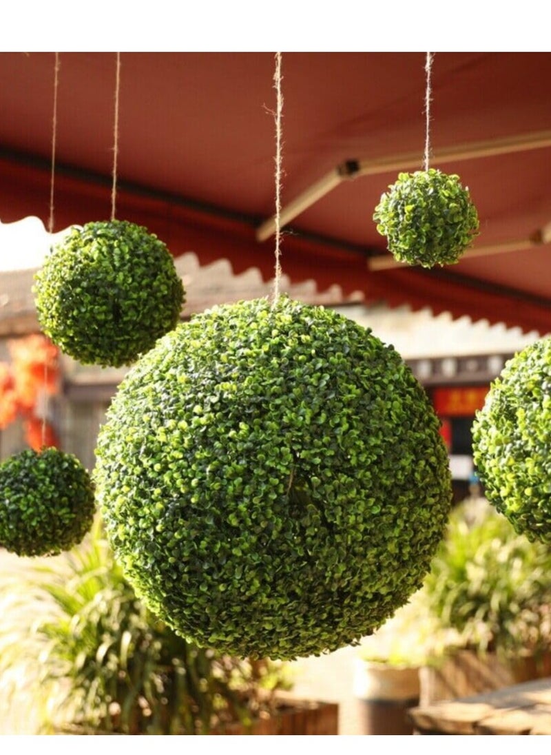 FFD Lifelike Artificial Topiary Grass Balls for Timeless Home, Hotel, and Mall Décor - Perfect for Indoor & Outdoor Beauty, Weddings