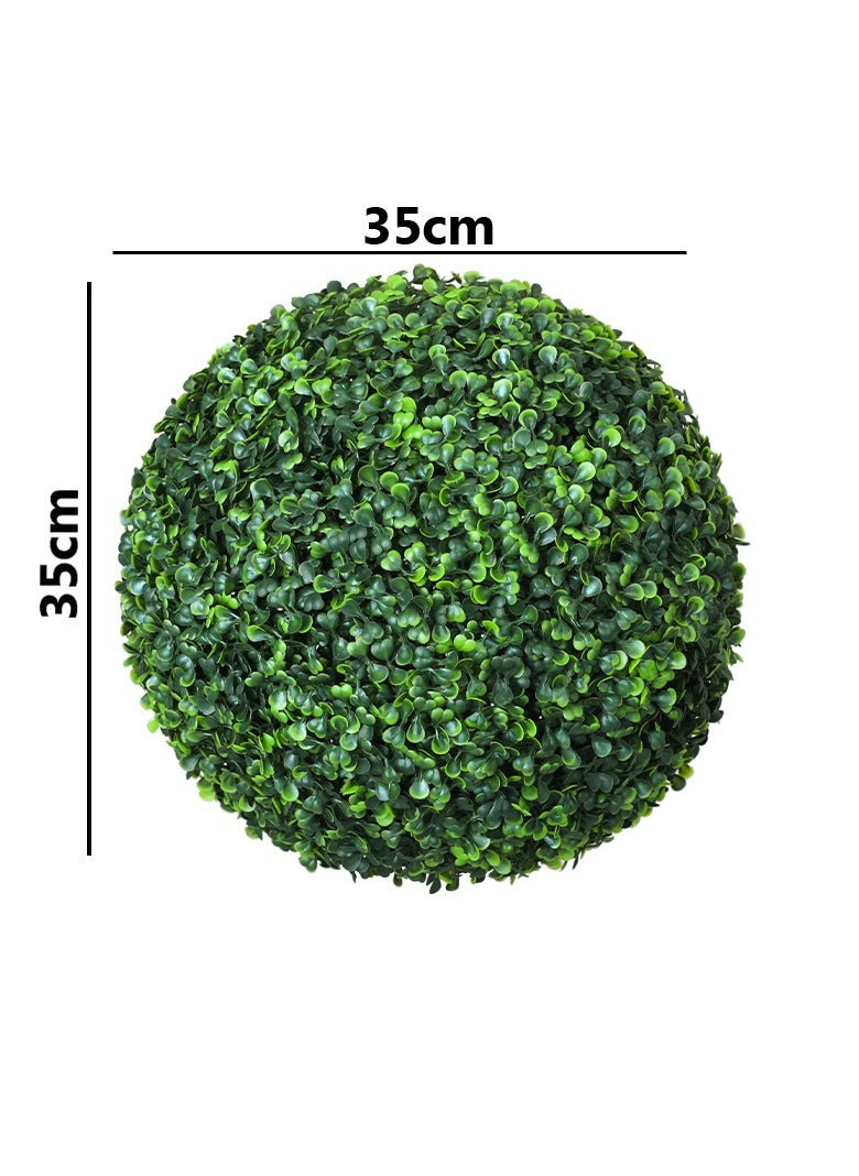 Artificial Grass Ball Boxwood Topiary Ball Garden Decoration Item Green Plastic Plant Ball For Wedding Decor Home Entryway Backyard and Home Decoration