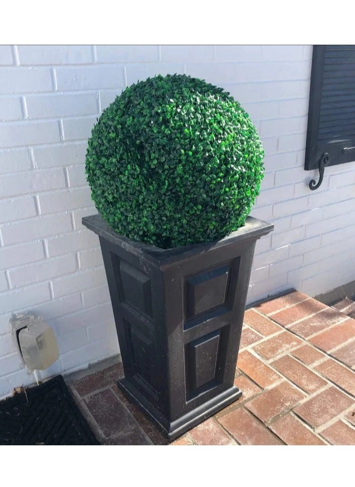 Hometaste Artificial Grass Ball Boxwood Topiary Ball Green Plastic Plant Ball To Decorate Indoor,Outdoor Events,Weddings And Home Garden, Shopping Mall Lifelike Faux Boxwood Plant Ball (35 Cm)