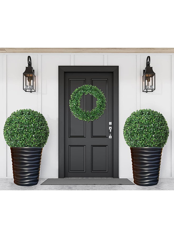 Home Taste Artificial Topiary Grass Balls Lifelike Boxwood For Home Hotel And Shopping Mall Decor Ideal For Indoor And Outdoor Elegance Weddings And Beyond (35X35)