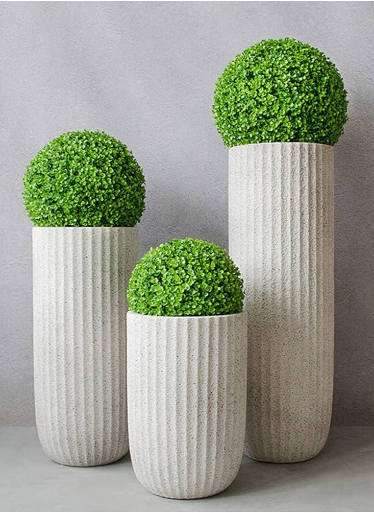 Hometaste Green Elegance Life Like Boxwood Topiary Balls Perfect Decor For Home Hotel And Mall Ambiance Indoors And Outdoors Ideal For Weddings Christmas And More! (45Cm)