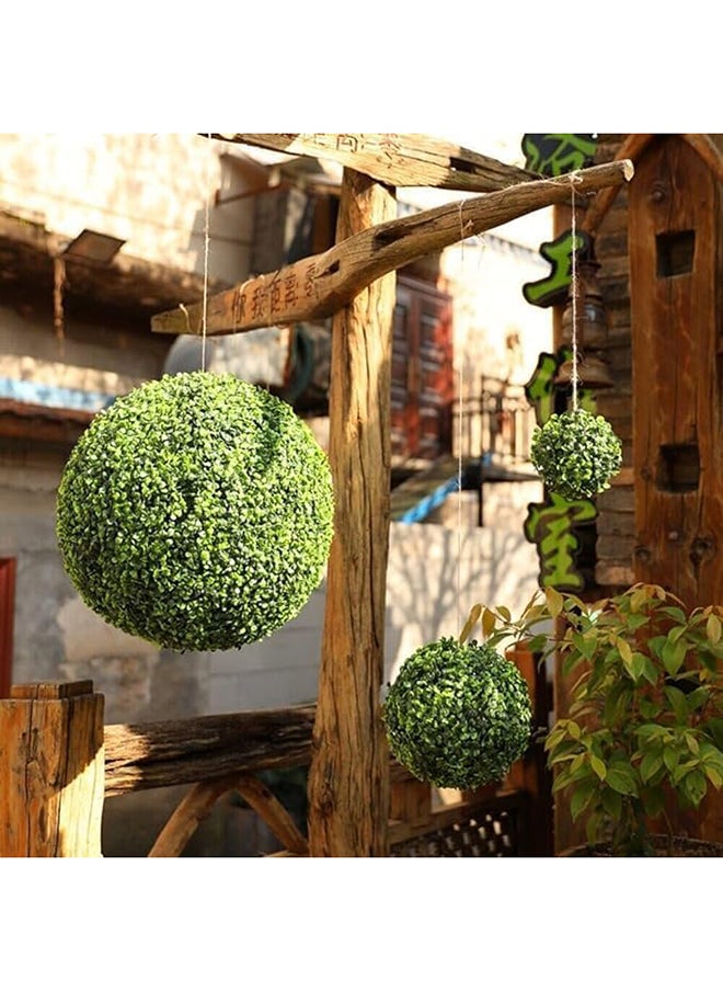 Hometaste Elegance Lifelike Artificial Topiary Grass Balls For Chic Home, Hotel And Mall Decor - Ideal For Indoor And Outdoor Elegance, Weddings, Christmas, And Beyond (Medium_35Cm)