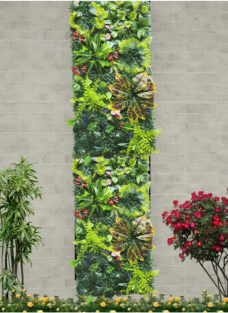 Artificial Wall Grass Panels Multicolour 100x50cm