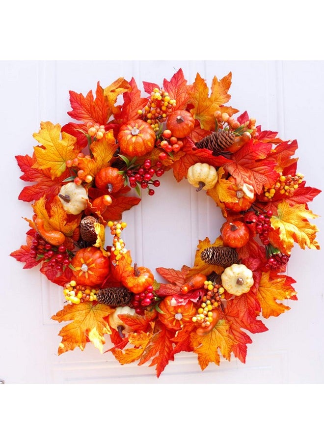 50 Pcs Thanksgiving Artificial Pumpkins And Gourds Set Fall Decorations For Home, 8 Pcs Fake Pumpkins, 12 Pcs Pinecones And Acorns, 30 Pcs Fake Maple Leaves Fall Wedding Tables Centerpieces