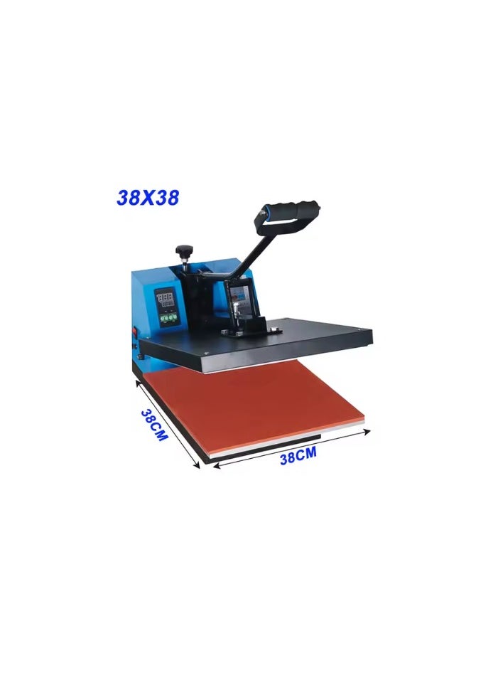 38 x 38cm Manual T-shirt Heat Press Machines Blue Heat Transferring Machine For sublimation bag Clothing Heat-Transfer Machines