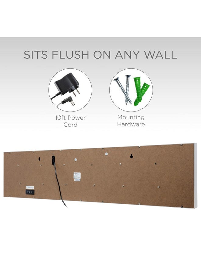 Huge Large Big Oversized Digital Led Clock - Shelf Or Wall Mount (24 Inch - White)