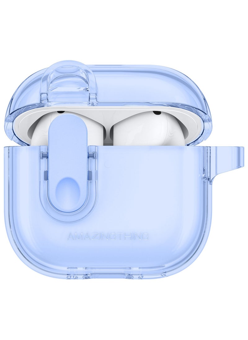 MINIMAL for AirPods 4 (2024) Case Cover with Carabiner - Blue