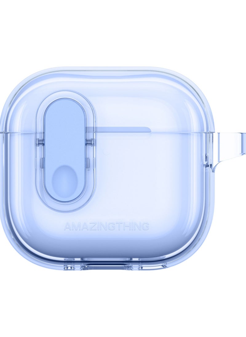 MINIMAL for AirPods 4 (2024) Case Cover with Carabiner - Blue