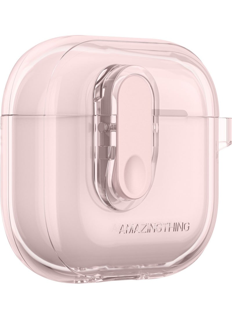 MINIMAL for AirPods 4 (2024) Case Cover with Carabiner - Pink