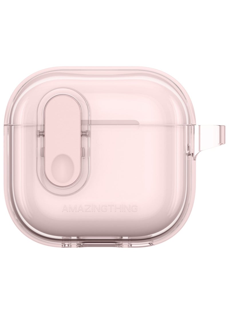 MINIMAL for AirPods 4 (2024) Case Cover with Carabiner - Pink