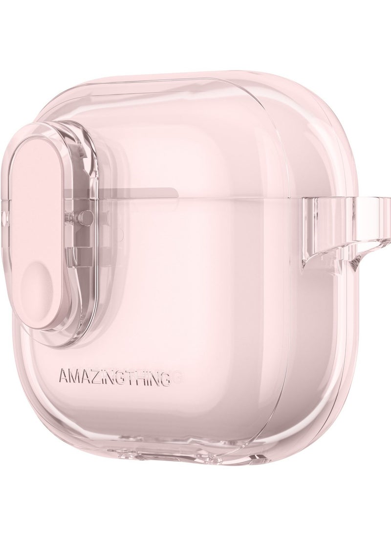 MINIMAL for AirPods 4 (2024) Case Cover with Carabiner - Pink