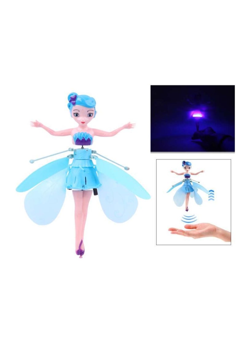 Flying Fairy Toys RC Infrared Induction Drone Helicopter with Shinning Light Hand-Controlled Flying Kids