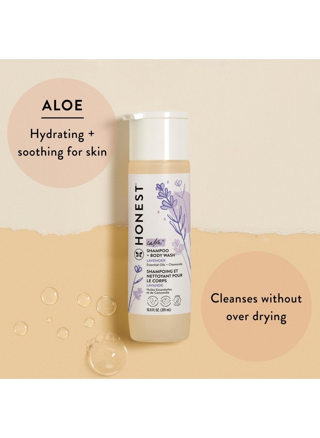 2-In-1 Cleansing Shampoo + Body Wash | Gentle For Baby | Naturally Derived, Tear-Free, Hypoallergenic | Lavender Calm, 10 Fl Oz