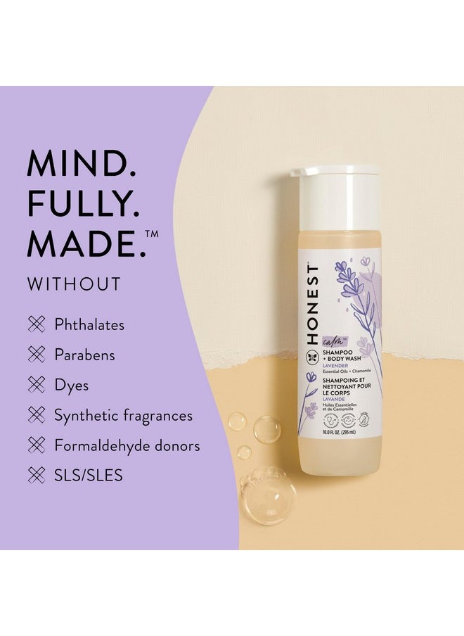 2-In-1 Cleansing Shampoo + Body Wash | Gentle For Baby | Naturally Derived, Tear-Free, Hypoallergenic | Lavender Calm, 10 Fl Oz
