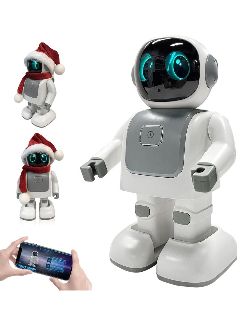 Dancing Robot Speaker-Portable Dancing Robot Bluetooth Speaker for Kids Ages 3-10, Intimate Companion for Adults & Kids, Smart Robot Bluetooth Speaker with Android & iOS APP Remote