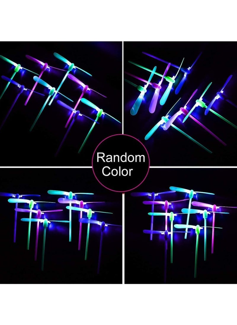 Helicopter Flying Toys, 25Pcs Luminous Bamboo Dragonfly, Bamboo Dragonflies for Kids, Flying Bamboo Dragonfly, Bamboo Dragonfly Toys, Bamboo Dragonfly Shaped Toys, Outdoor Toy for Kids Party Gift