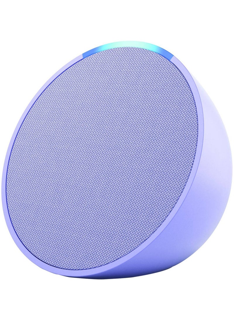 Pop Full sound compact Wi-Fi & Bluetooth smart speaker with Alexa  Use your voice to control smart home devices, play music or the Quran, and more (speaks English & Khaleeji)  Lavender