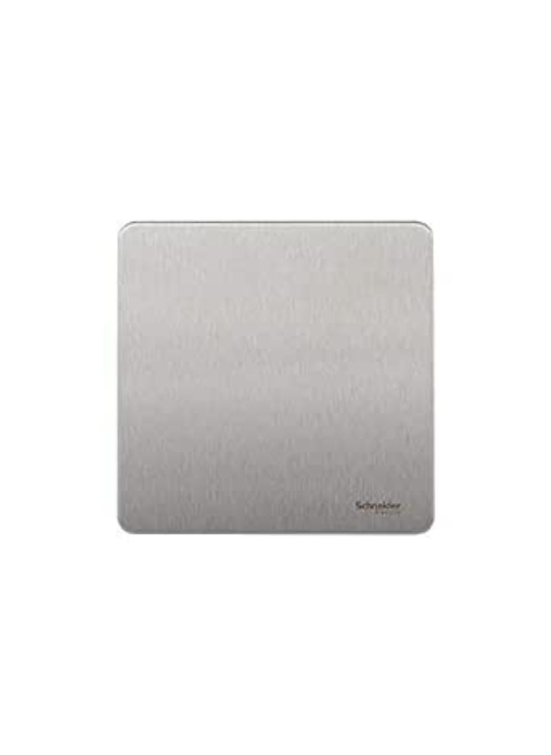 Schneider Electric Ultimate Screwless Flat Plate - blank Plate - 1 gang - stainless steel - GU8410-SS