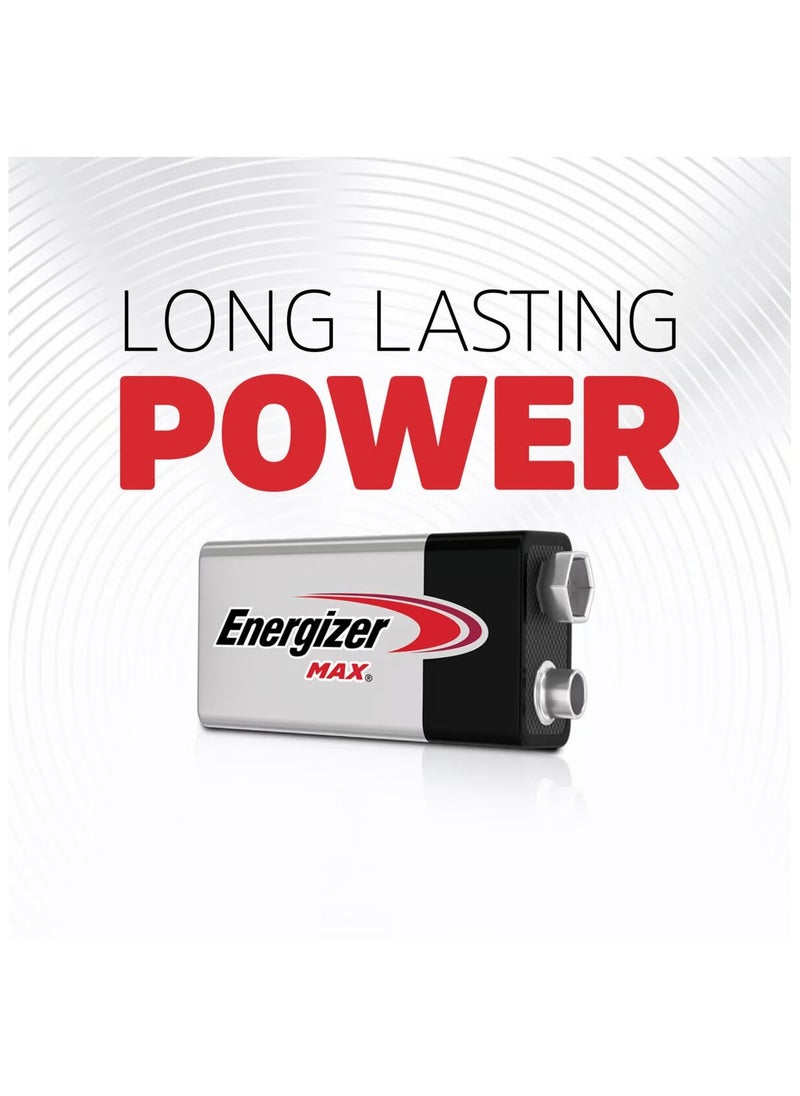 Energizer Max 9V 2 Alkaline Batteries