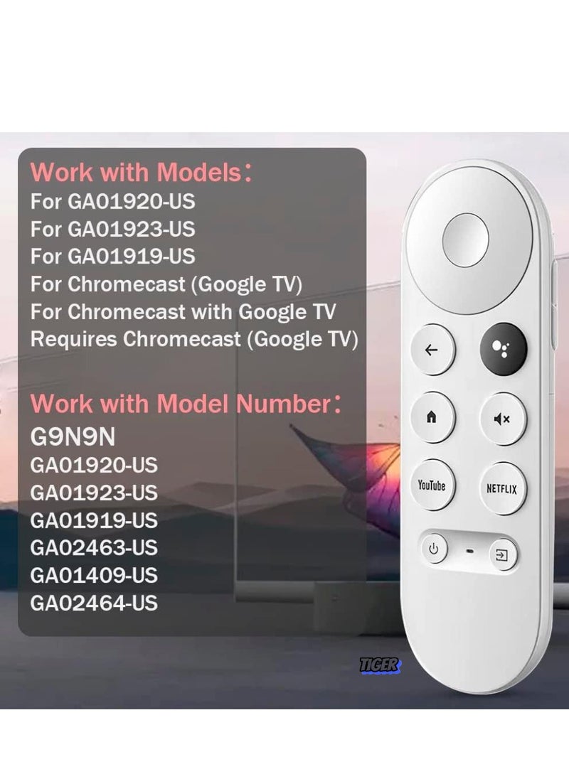 Voice Remote Replacement for Google Chromecast 4K Snow Streaming Media Player – Remote Control Replacement for GA01919-US & GA01920-US