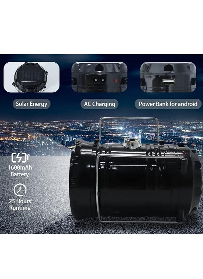LINTERNA CAMPING SELVAGGIO LED Solar Camping Survival Lights for Camping Hurricanes Emergencies Power Outages Homes Indoor Outdoor Rechargeable LED Camping